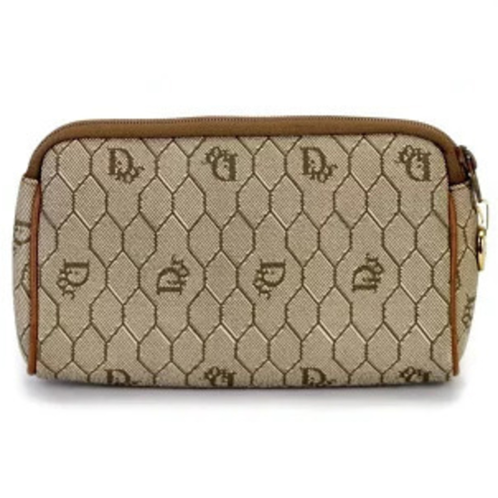 Christian Dior Cosmetic Clutch Honeycomb Brown - Picture 2 of 5